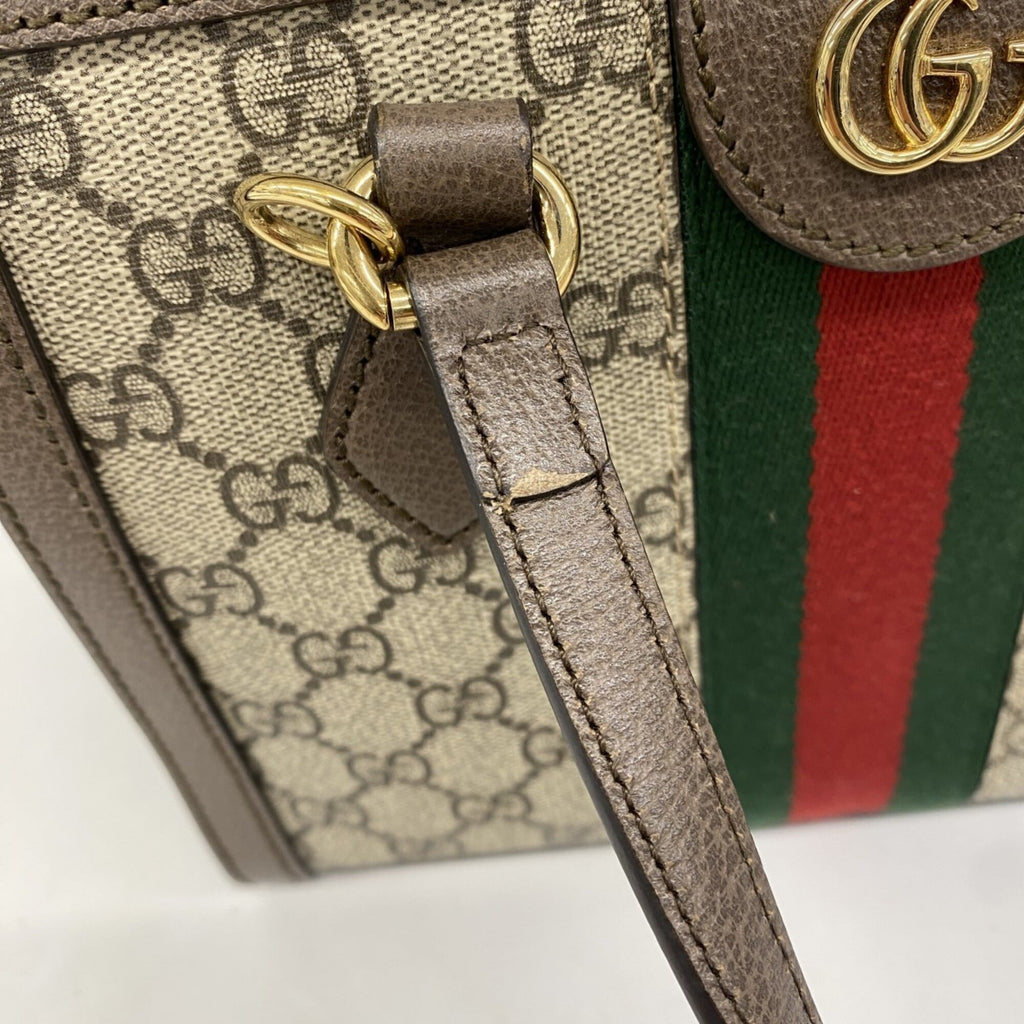 Gucci Brown Pvc Handbag (Pre-Owned)