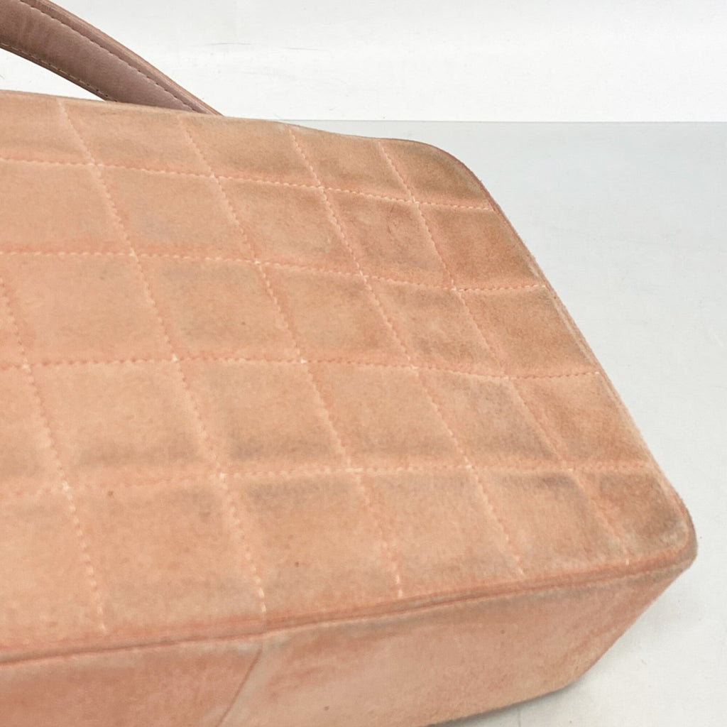 Chanel Pink Suede Handbag