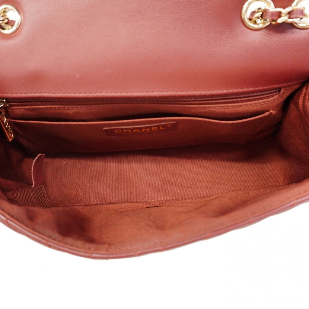Chanel Bordeaux Leather Shoulder Bag
