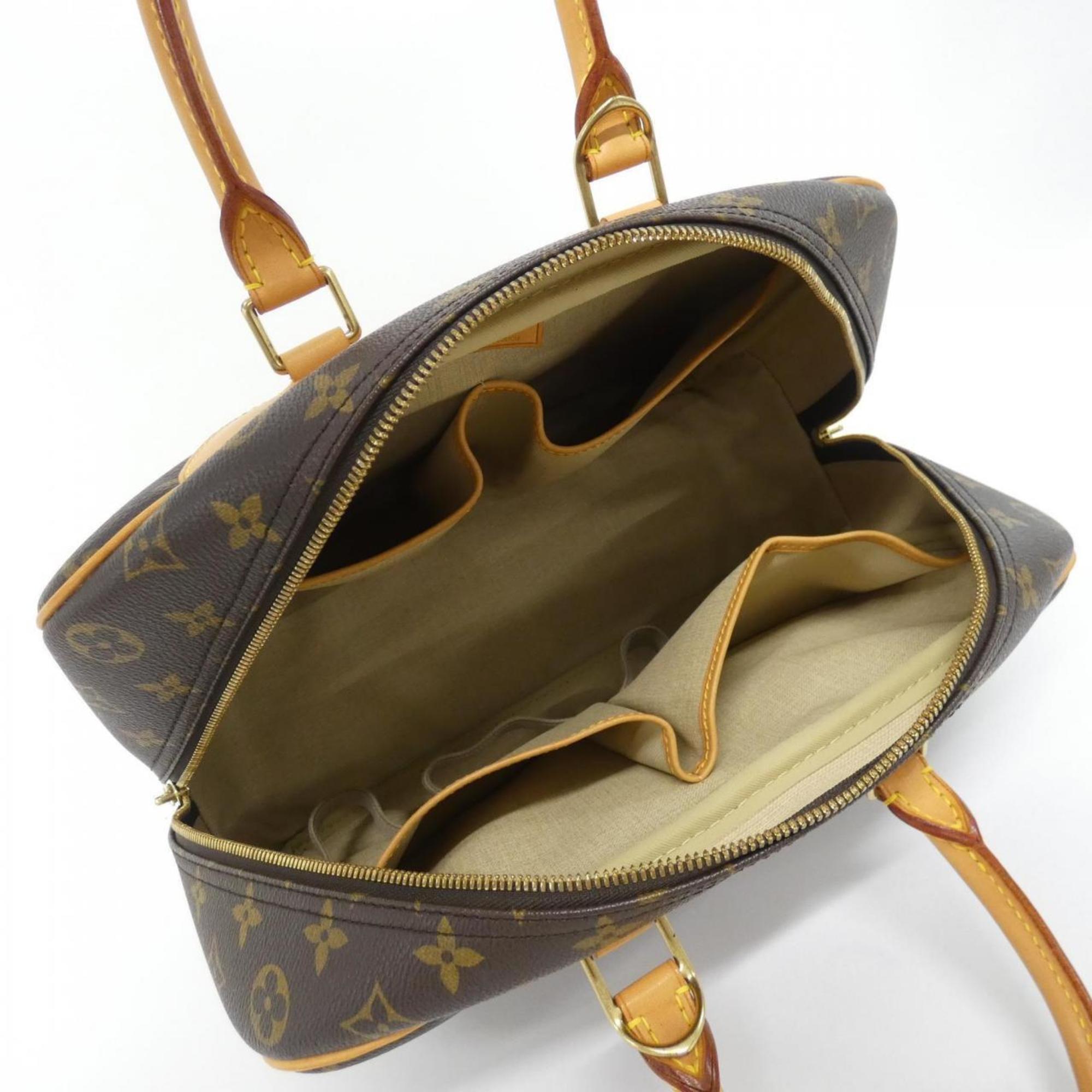 Louis Vuitton Marron Coated Canvas Handbag