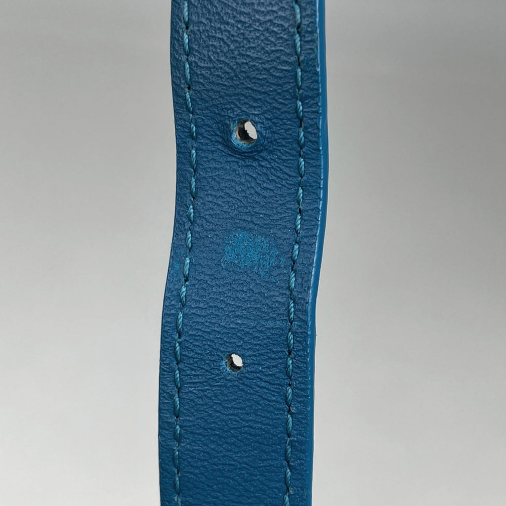 Bottega Veneta Blue Leather Shoulder Bag