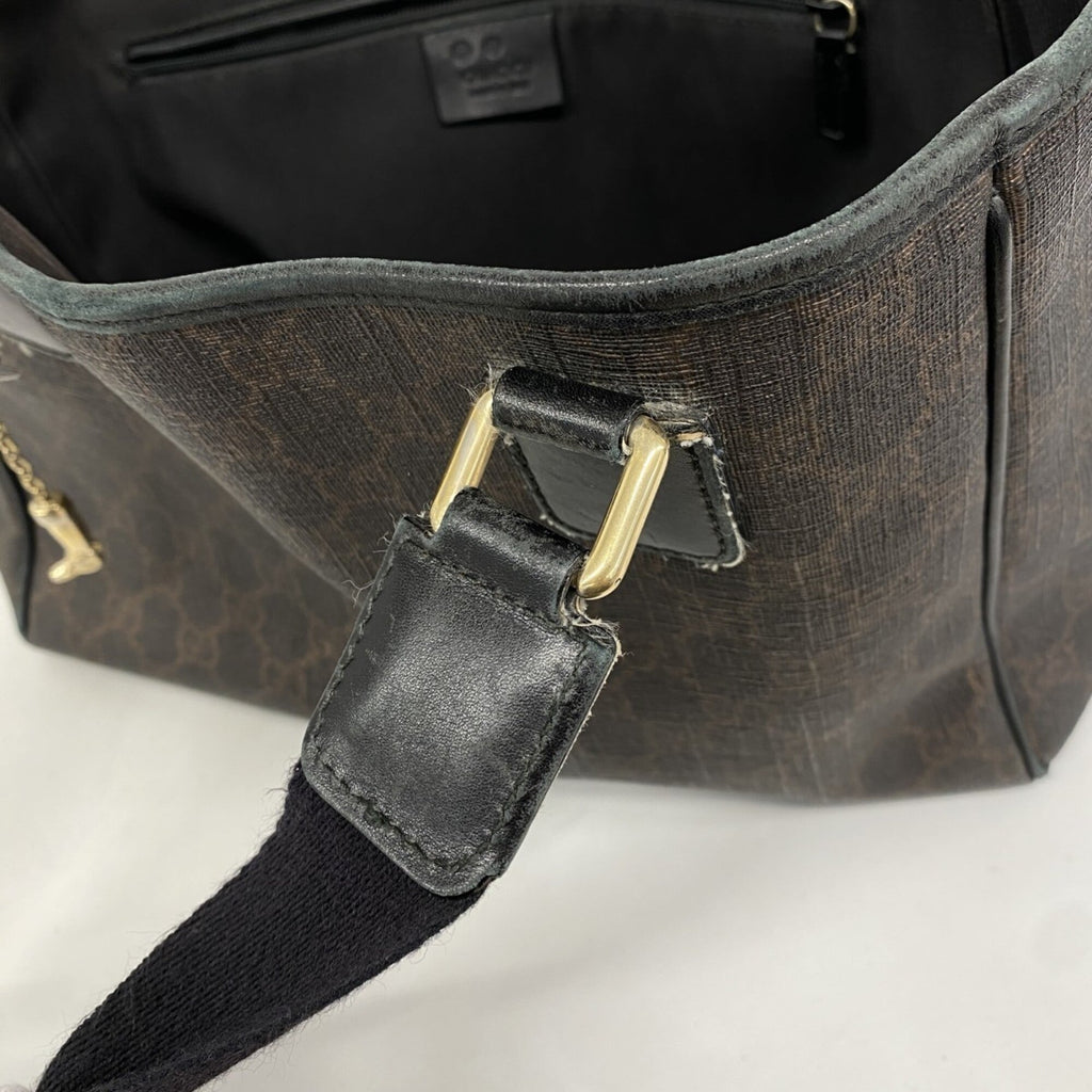 Gucci Black Brown Pvc Tote Bag (Pre-Owned)