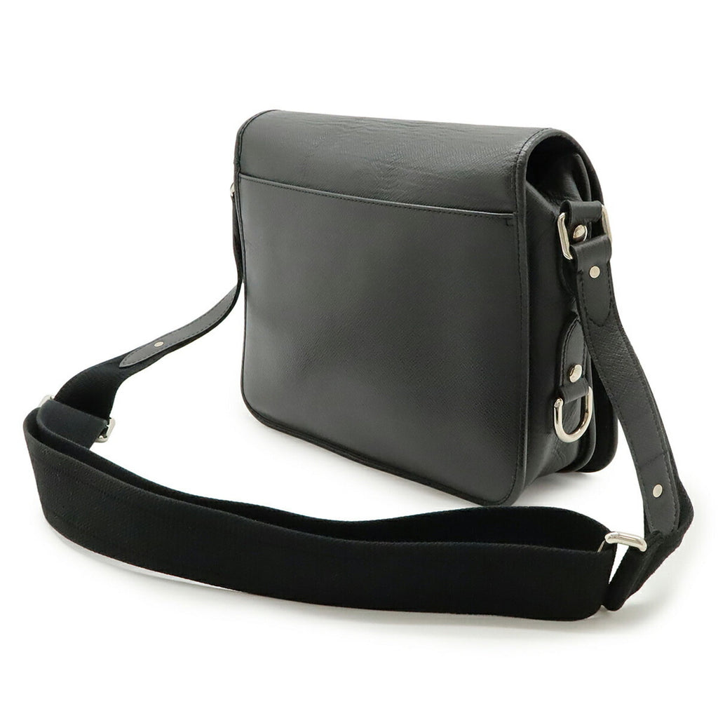 Louis Vuitton Ardoise Black Taiga Leather Shoulder Bag