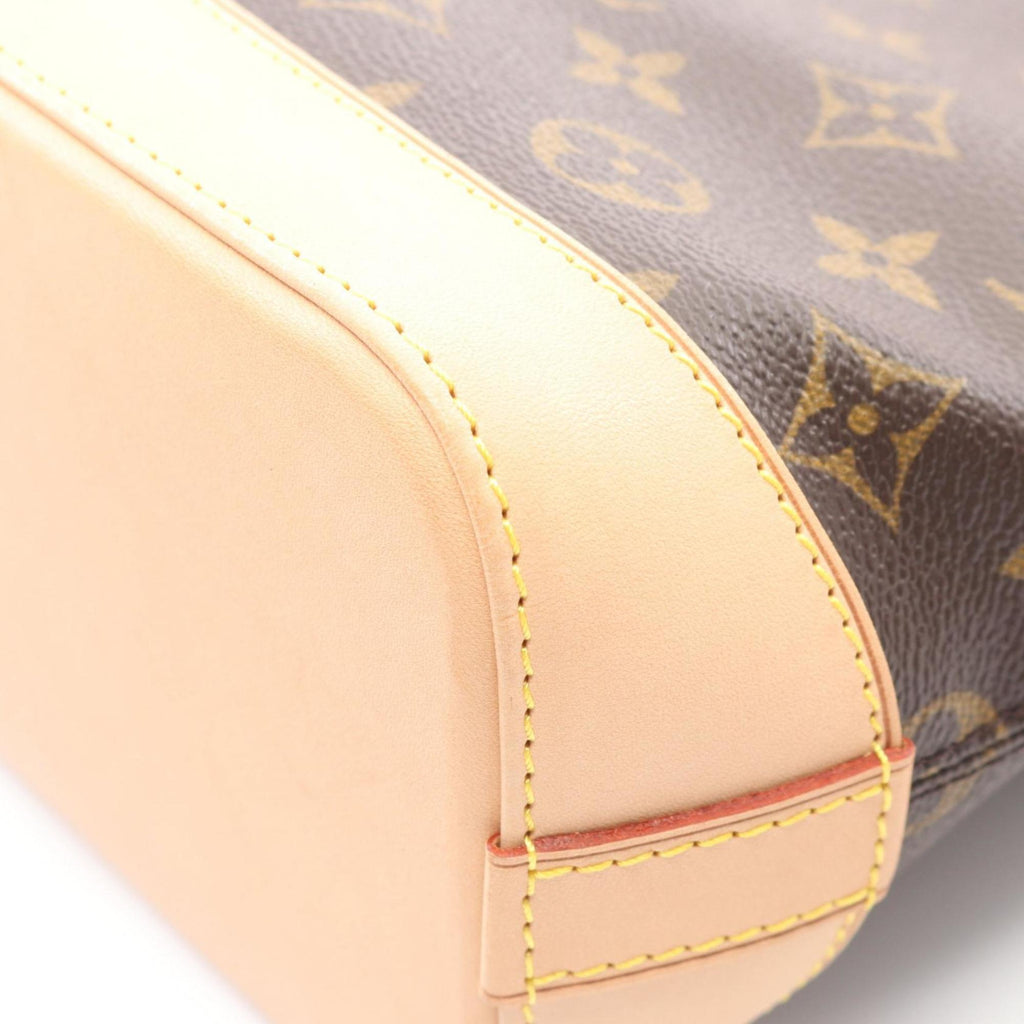 Louis Vuitton Brown Monogram Coated Canvas Leather Handbag