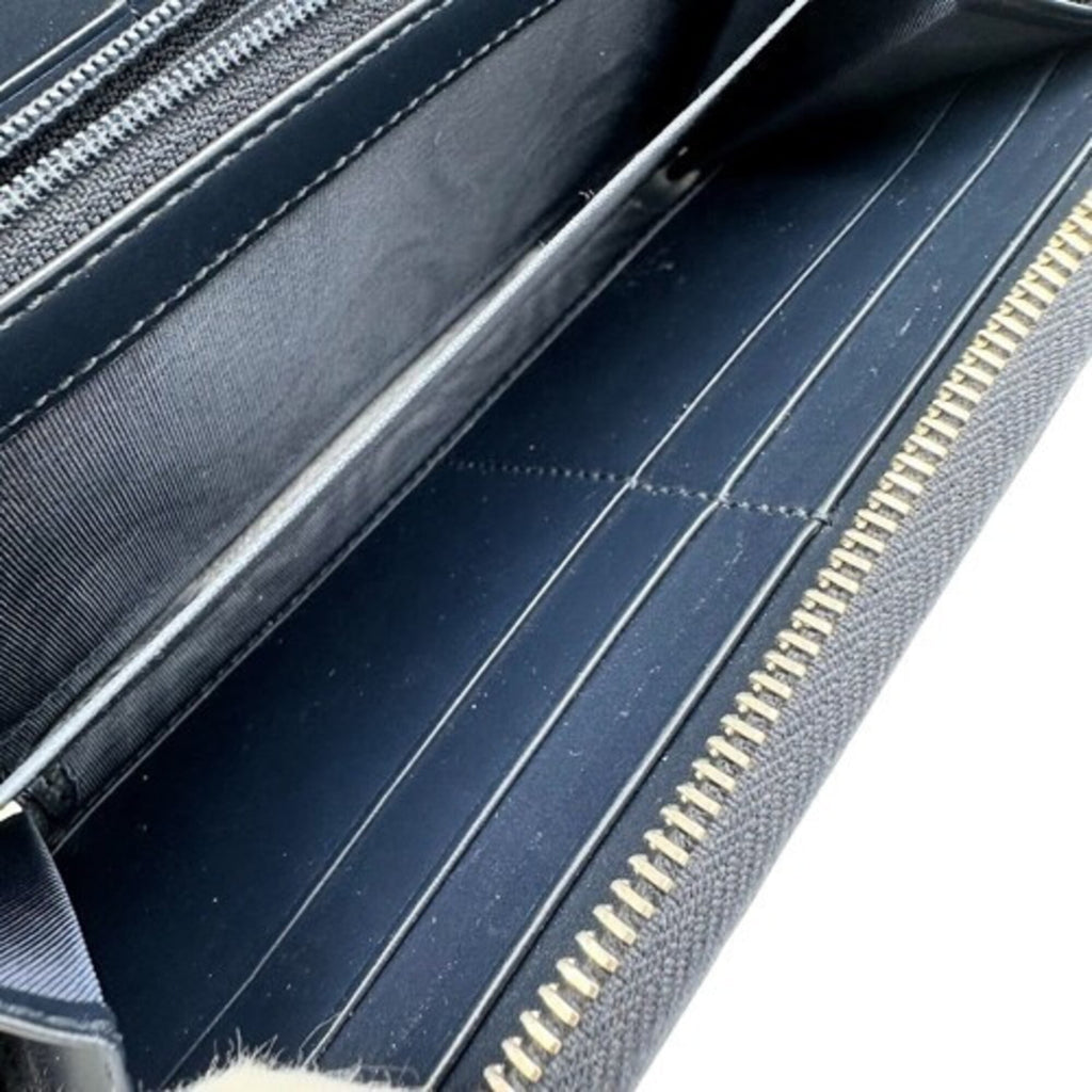 Gucci Black Leather Long Wallet (Bi-Fold) (Pre-Owned)