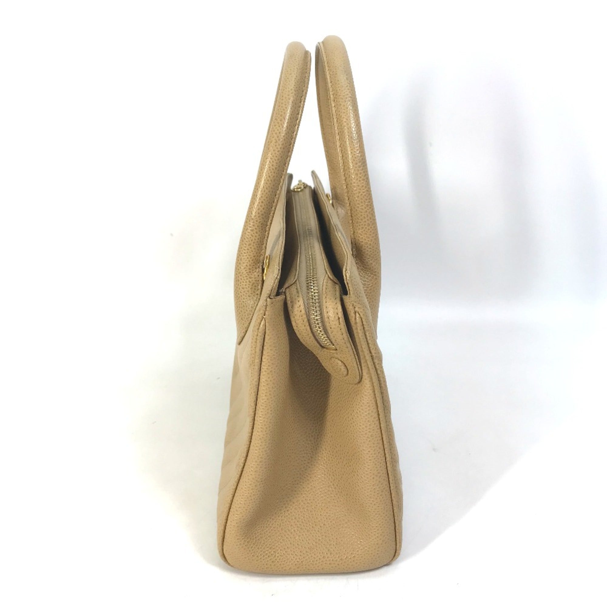 Chanel Beige Leather Handbag
