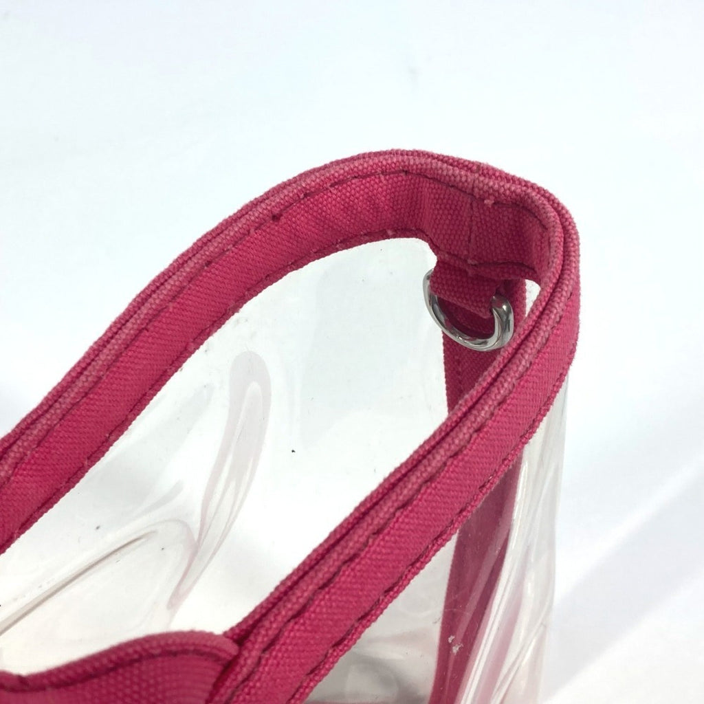 Prada Canapa Pink Vinyl Beach Bag Handbag Shoulder Bag Tote Bag