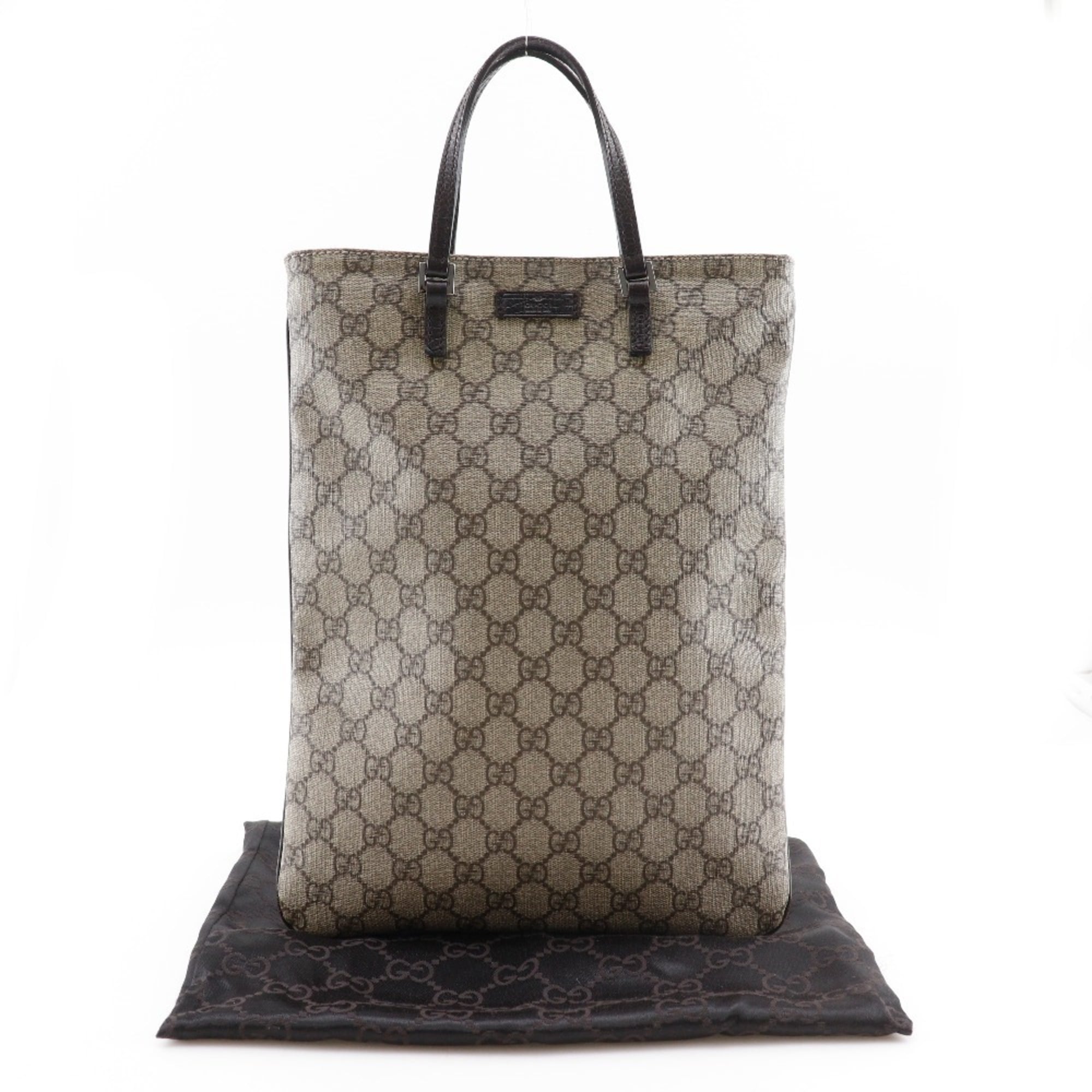 Gucci Brown Gg Supreme Handbag Tote Bag (Pre-Owned)