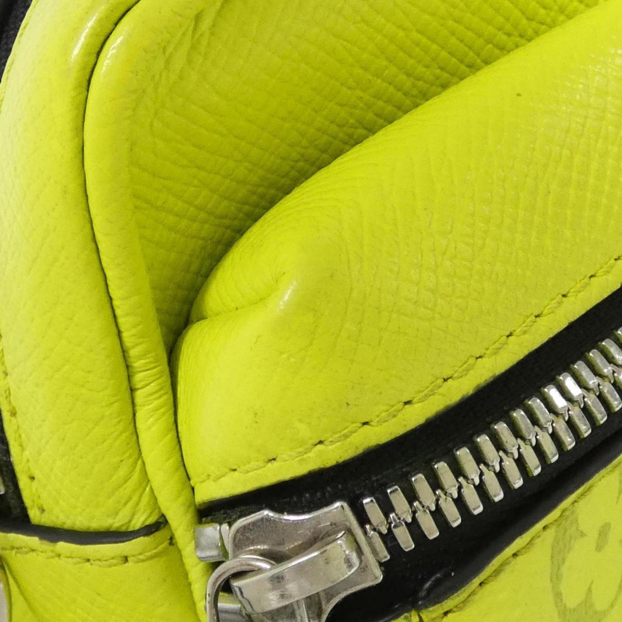 Louis Vuitton Jaune Yellow Coated Canvas Leather Shoulder Bag