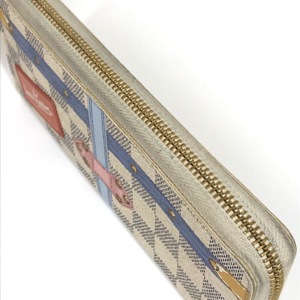 Louis Vuitton Damier Damier Azur White Damier Azur Long Wallet