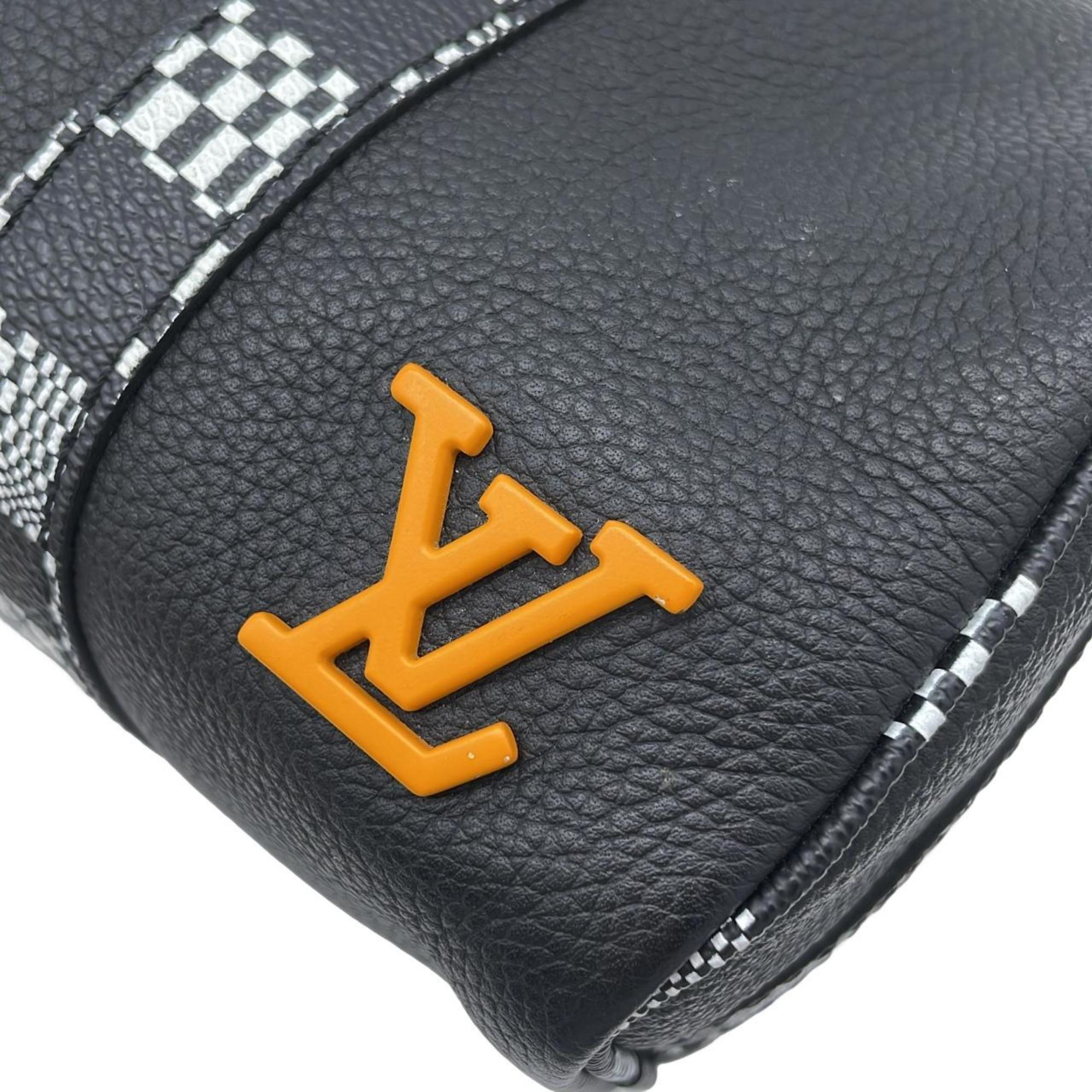 Louis Vuitton Black Leather Shoulder Bag