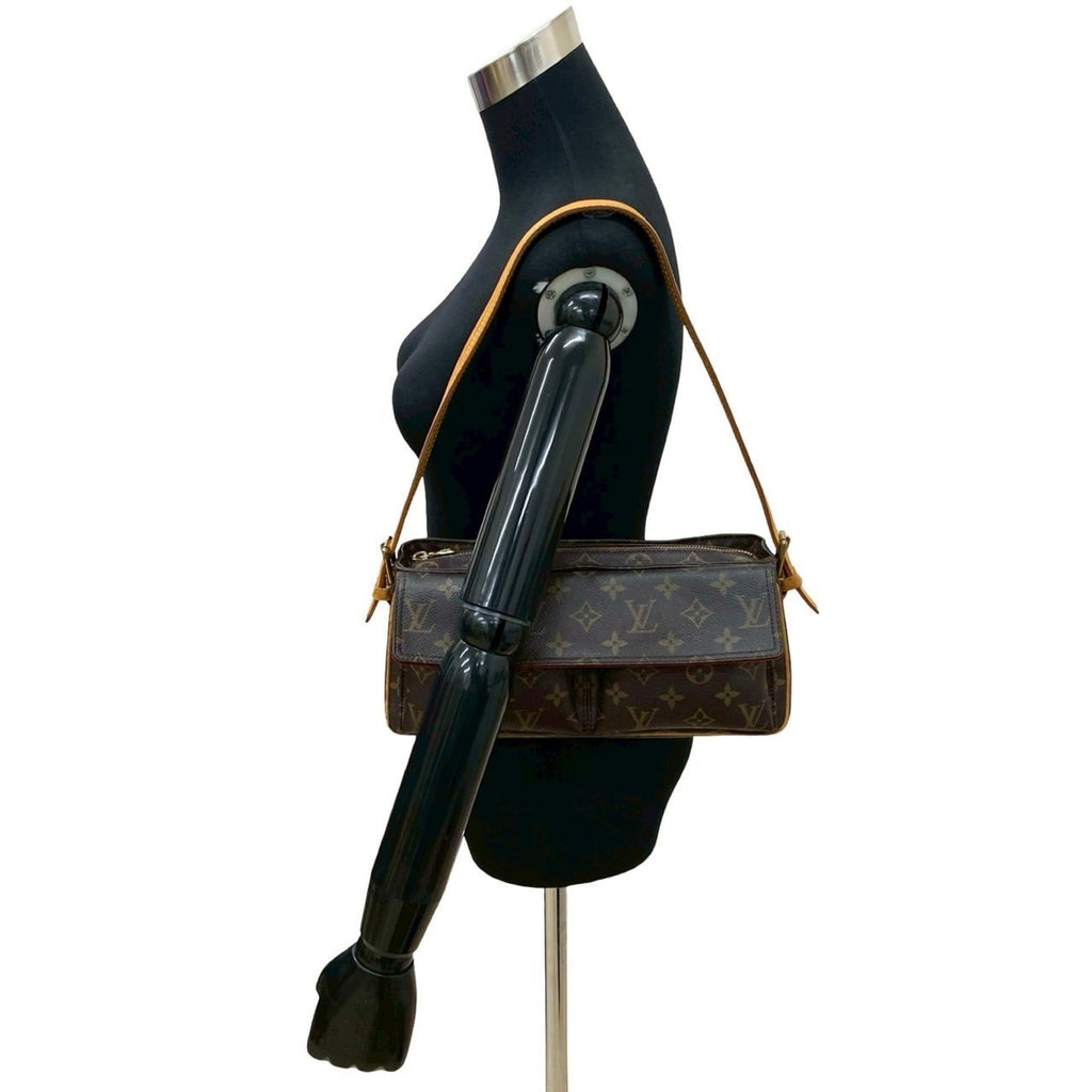 Louis Vuitton Brown Leather Shoulder Bag
