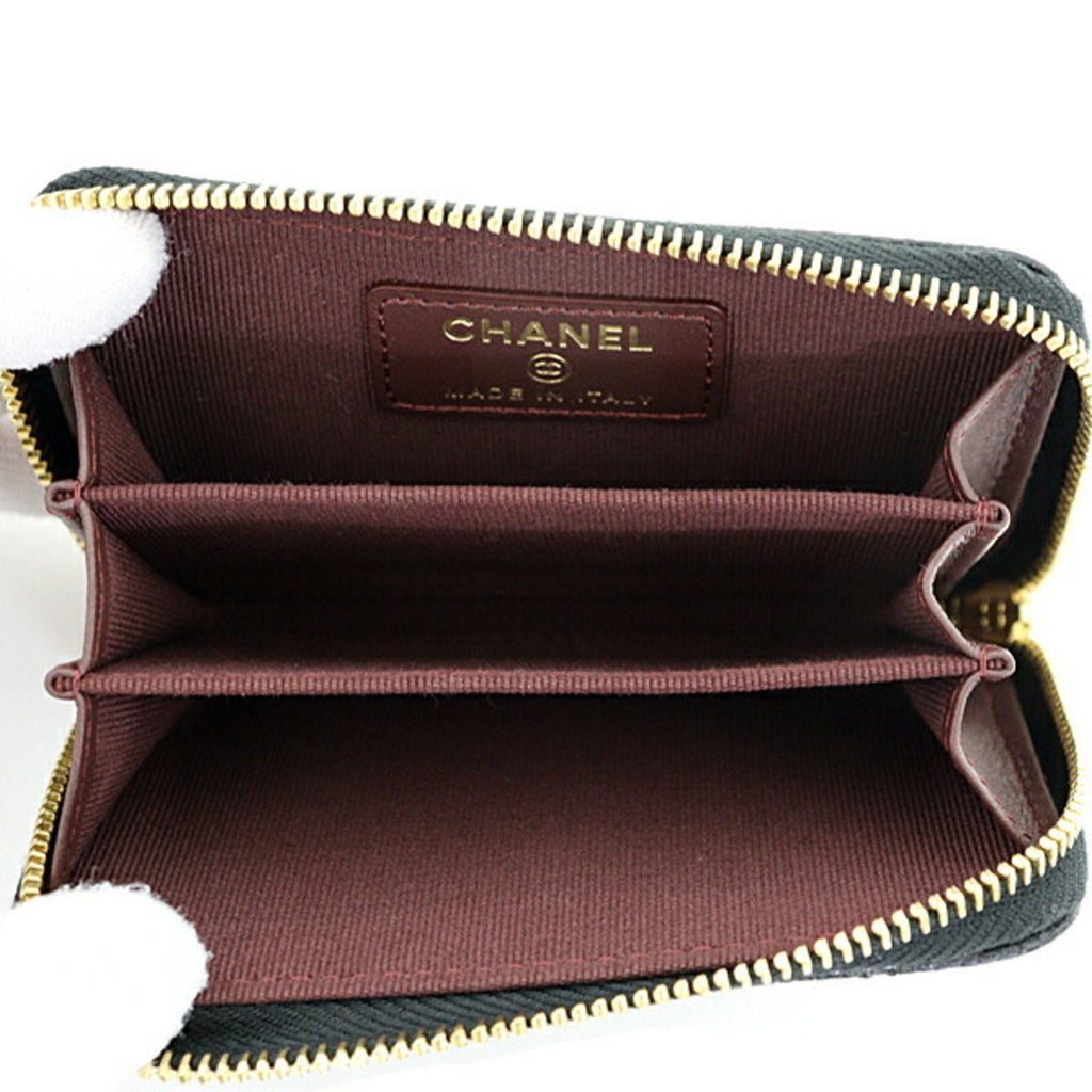 Chanel Black Leather Coin Purse/Coin Case