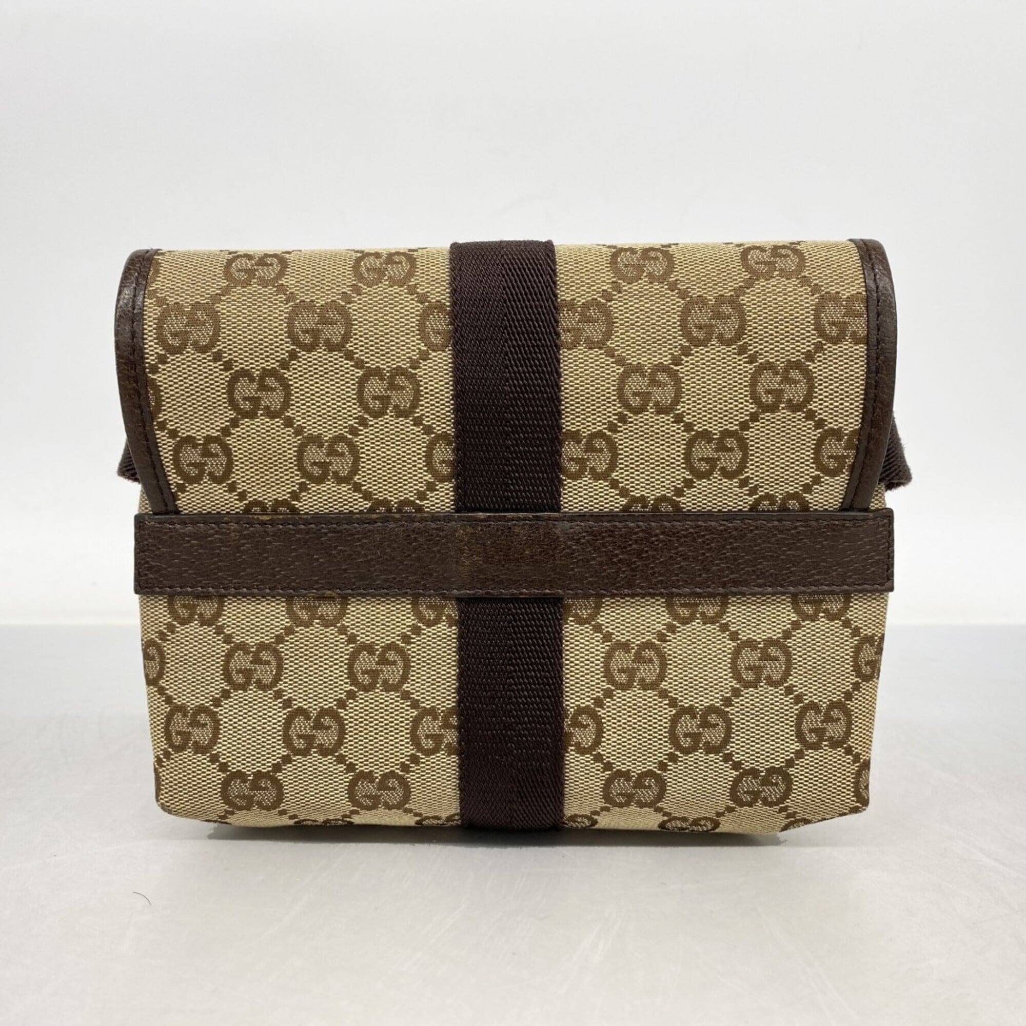 Gucci Brown Canvas Fanny Pack (Pre-Owned)