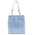Prada Light Blue Satin Rhinestone Handbag