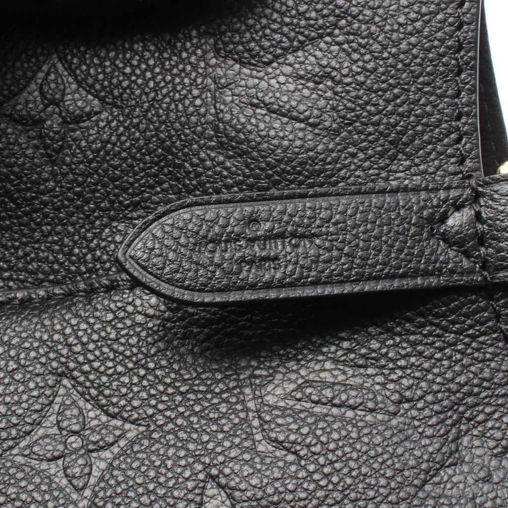 Louis Vuitton Black Monogram Empreinte Leather Handbag