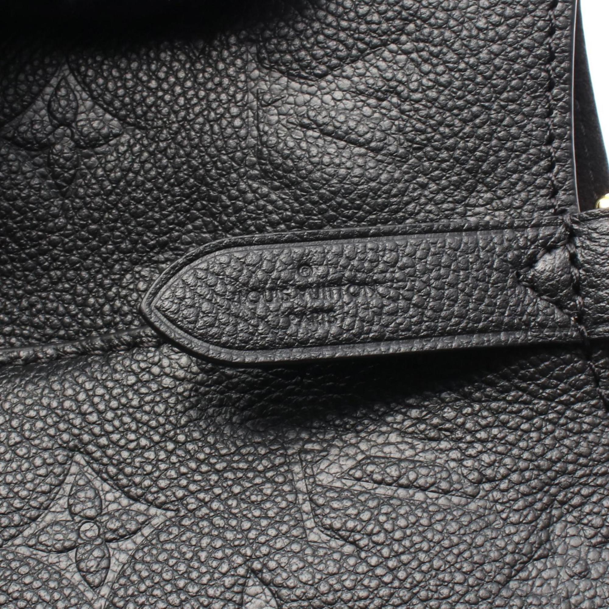 Louis Vuitton Black Monogram Empreinte Leather Handbag