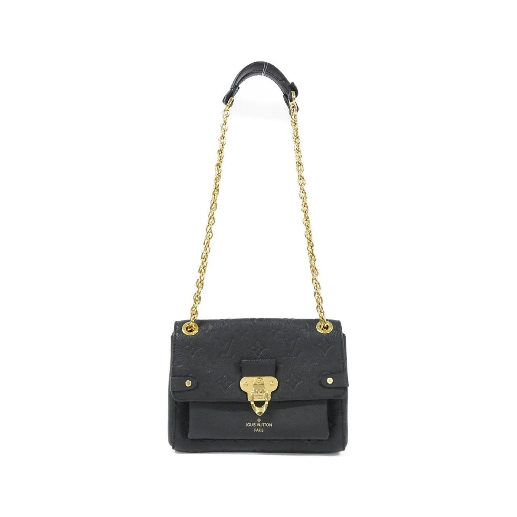 Louis Vuitton Black Leather Shoulder Bag