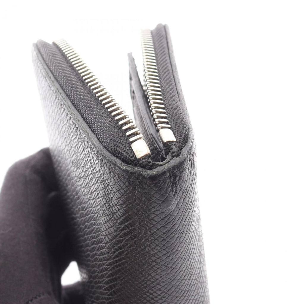 Louis Vuitton Taiga Black Taiga Leather Long Wallet