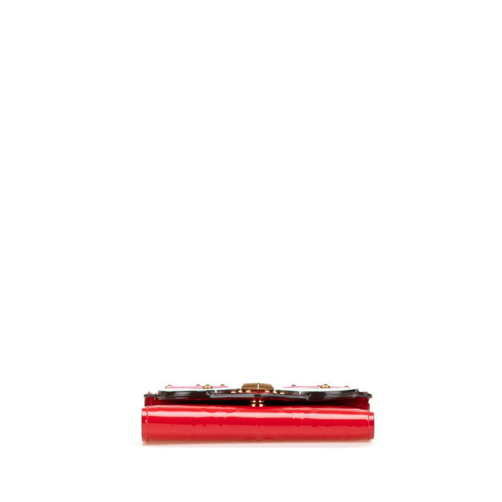 Louis Vuitton Cerise Monogram Red Color Leather Bill Wallet (Tri-Fold)