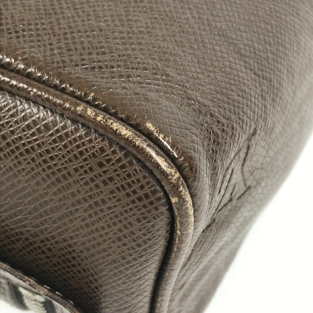 Louis Vuitton Brown Grizzly Taiga Leather Pouch