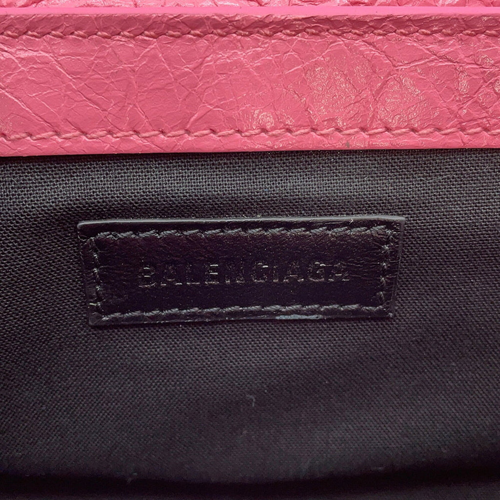 Balenciaga Pink Leather Handbag Shoulder