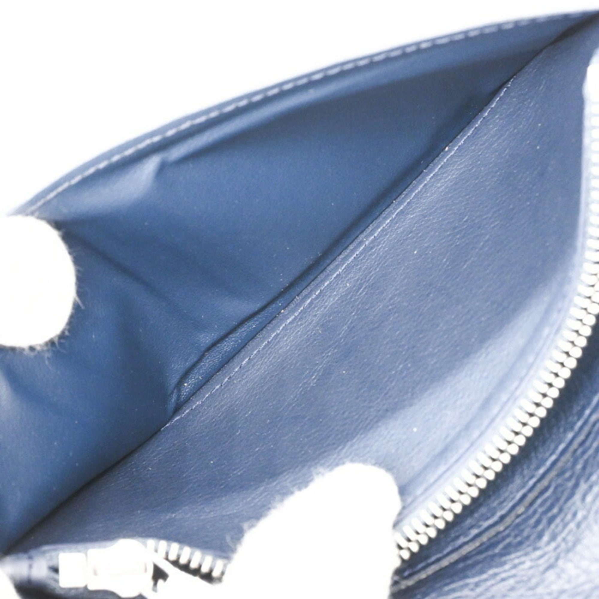 Louis Vuitton Navy Leather Long Wallet