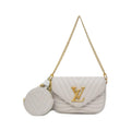 Louis Vuitton Beige Leather Pochette Shoulder Bag