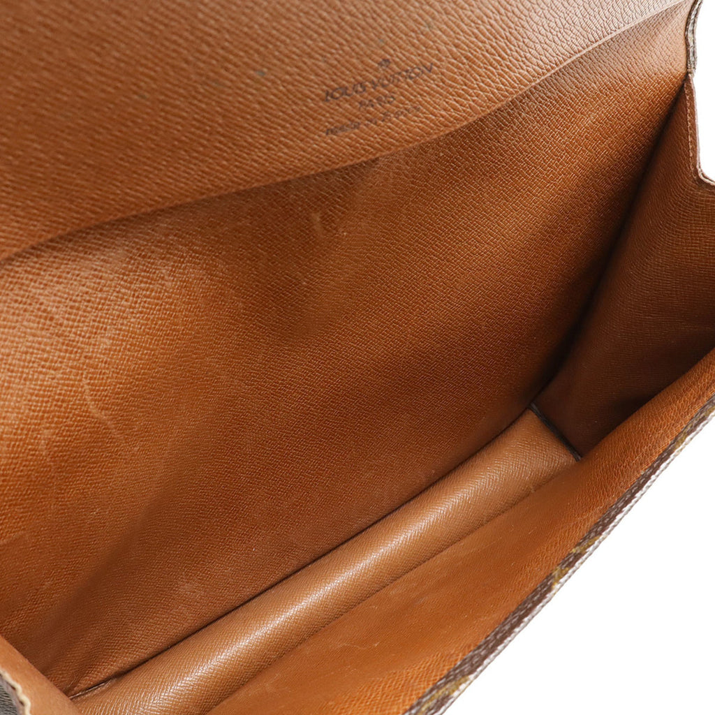 Louis Vuitton Brown Monogram Monogram Clutch Bag Pochette Pouch