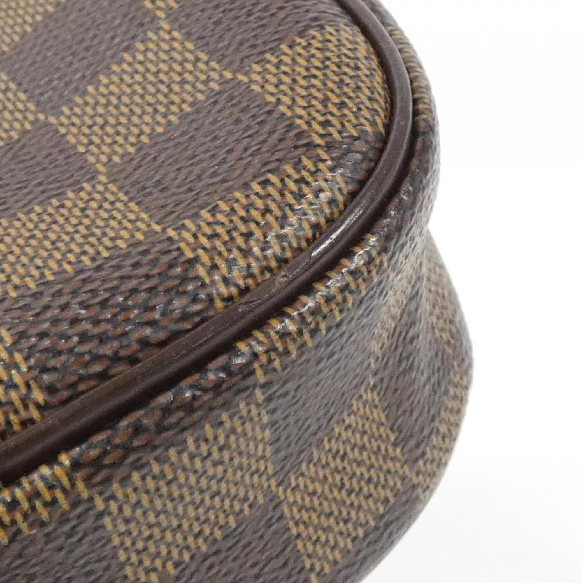 Louis Vuitton Brown Coated Canvas Pochette Shoulder Bag