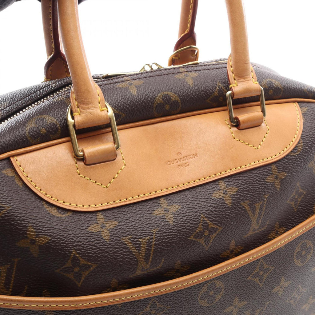 Louis Vuitton Brown Monogram Coated Canvas Leather Handbag