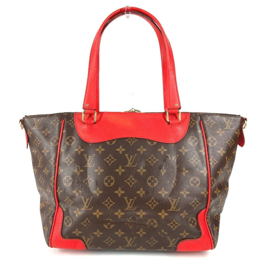 Louis Vuitton Brown Red Color Monogram Shoulder Bag