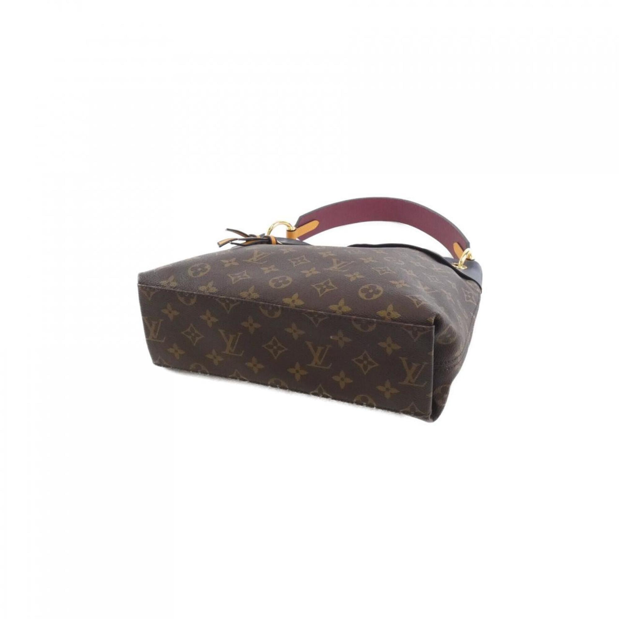 Louis Vuitton Marron Coated Canvas Leather Shoulder Bag