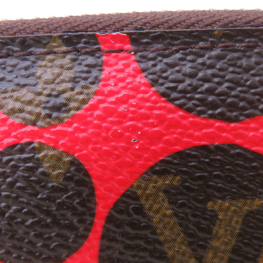 Louis Vuitton Monogram Red Color Monogram Long Wallet