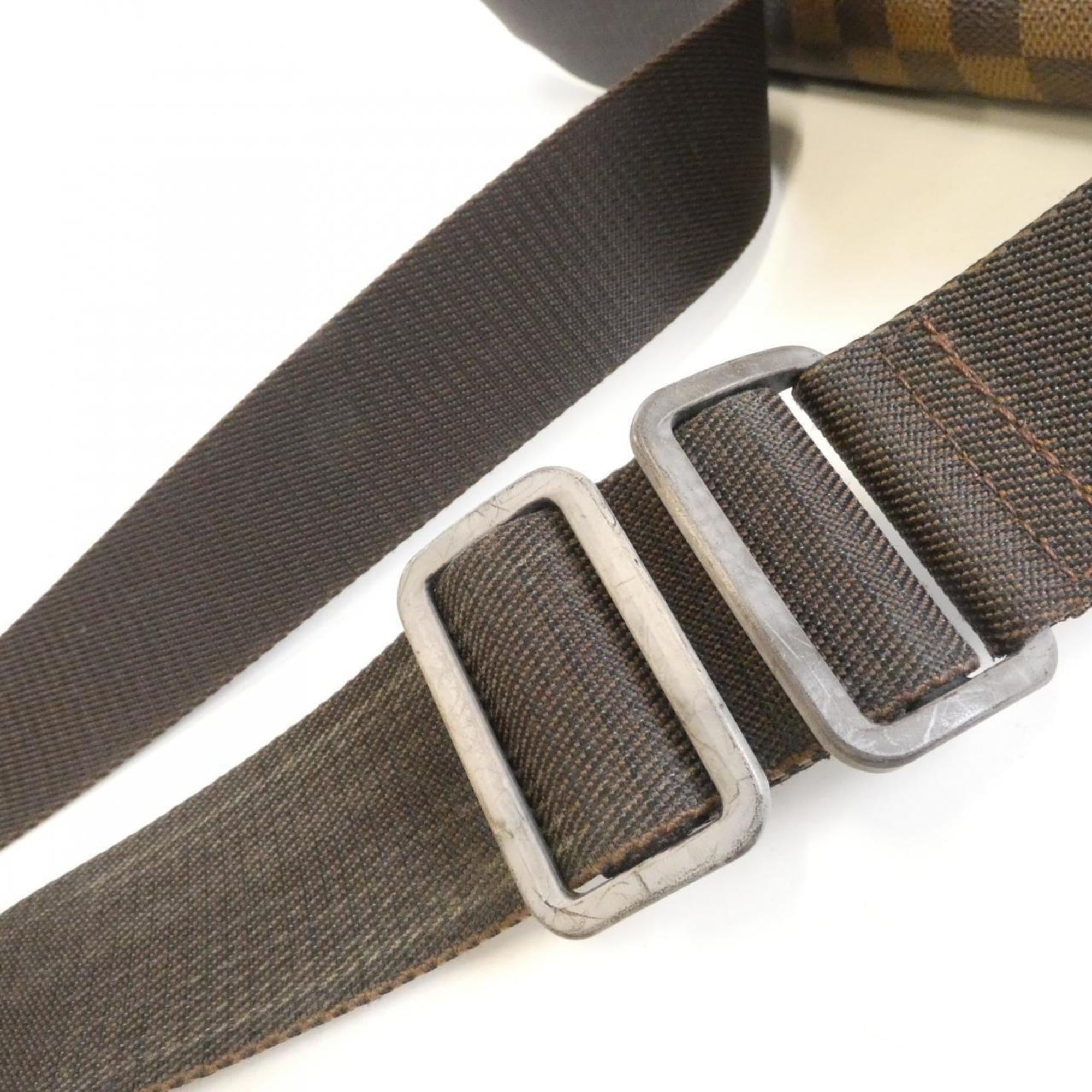 Louis Vuitton Brown Coated Canvas Shoulder Bag