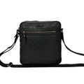 Gucci Black Leather Pvc Messenger Bag Pochette Shoulder Bag (Pre-Owned)