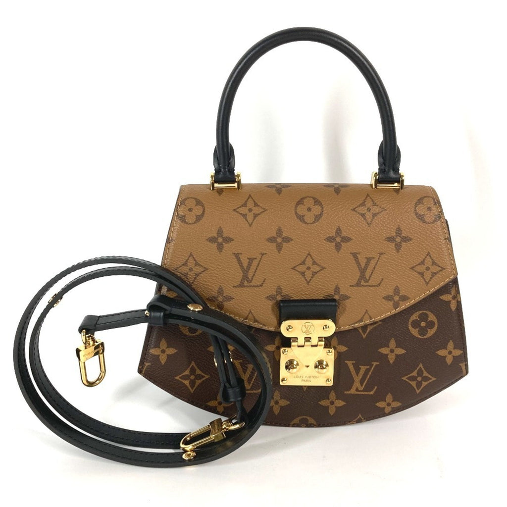 Louis Vuitton Beige Brown Monogram Reverse Monogram Reverse Handbag Shoulder Bag