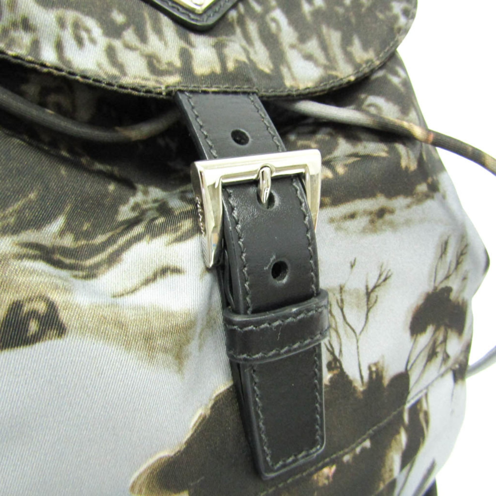 Prada Camouflage Backpack Tessuto Multicolour Nylon Backpack Bag