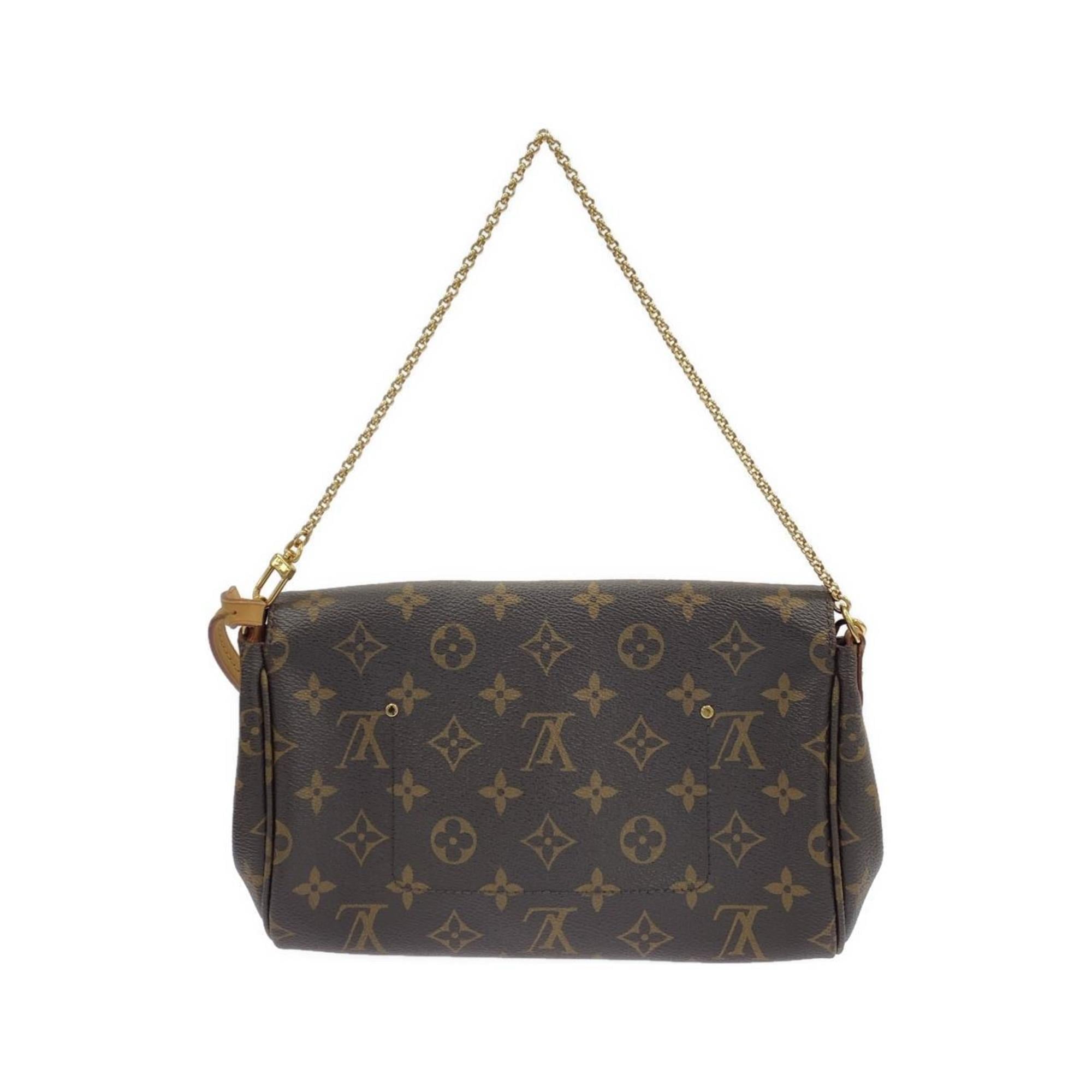 Louis Vuitton Brown Coated Canvas Shoulder Bag
