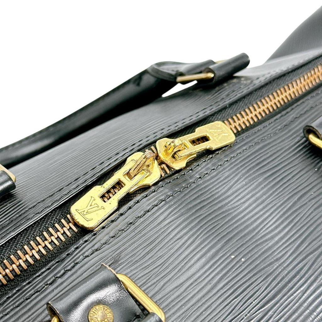 Louis Vuitton Black Epi Leather Boston Bag