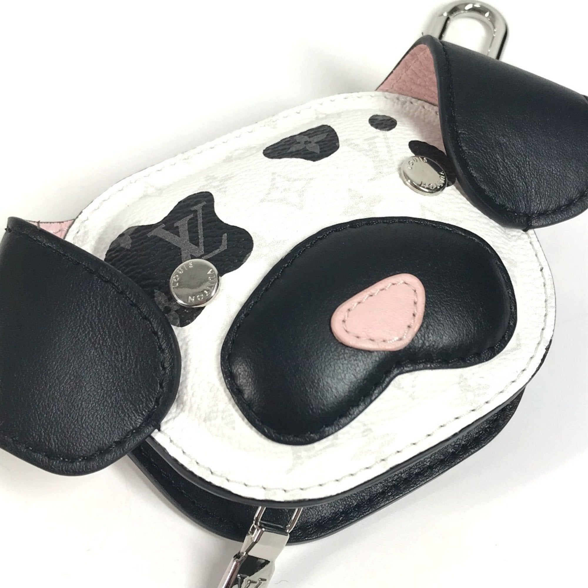 Louis Vuitton Black Multi-Color White Monogram Canvas Coin Purse/Coin Case
