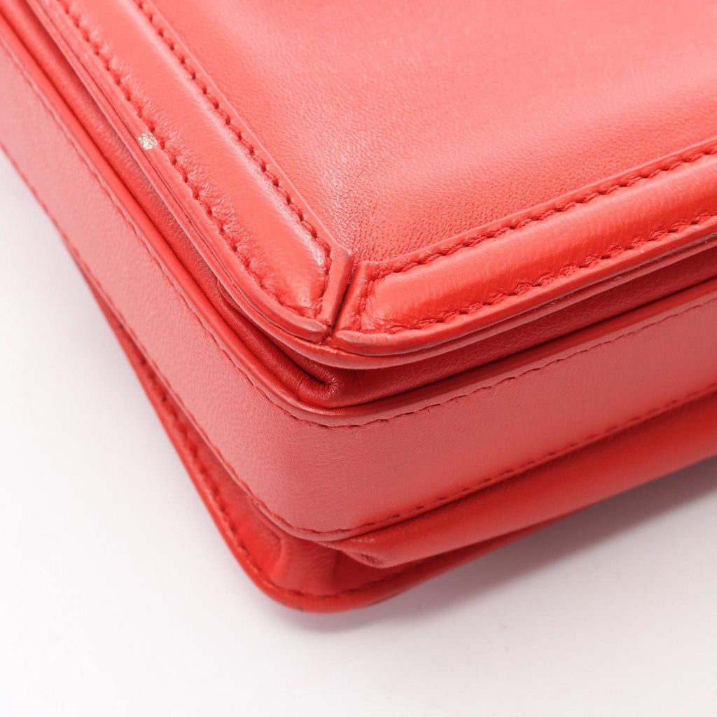 Bottega Veneta Red Color Leather Shoulder Bag