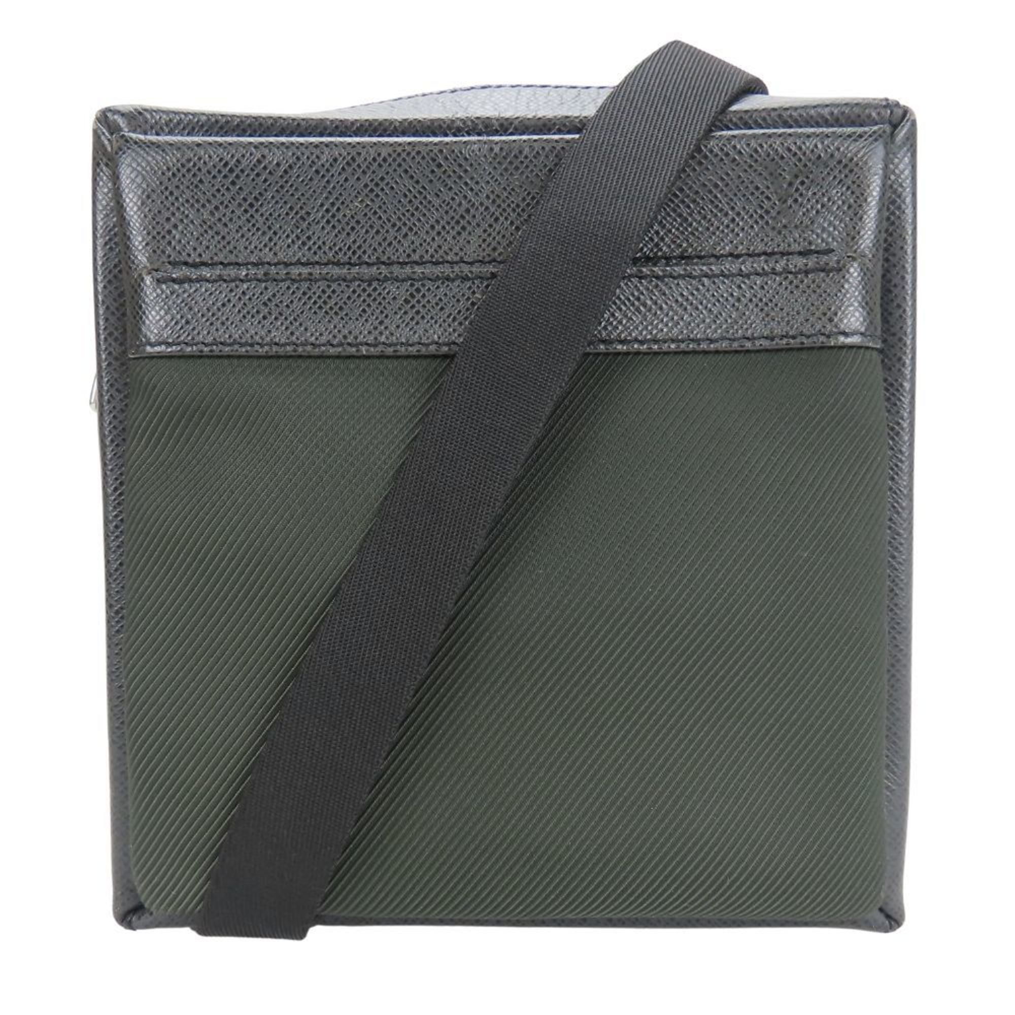 Louis Vuitton Ardoise Moss Green Taiga Leather Shoulder Bag