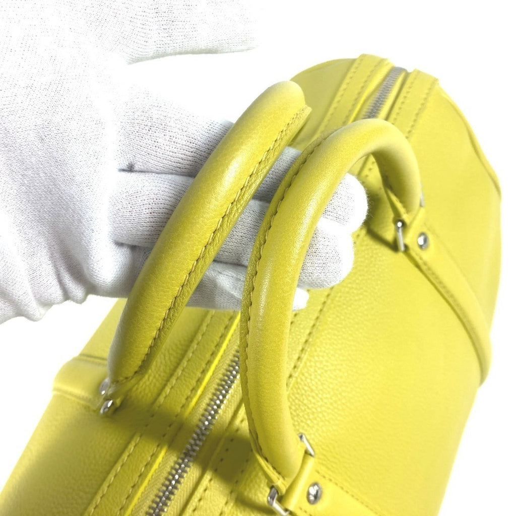 Louis Vuitton Pistache Yellow Leather Boston Bag Handbag Shoulder Bag