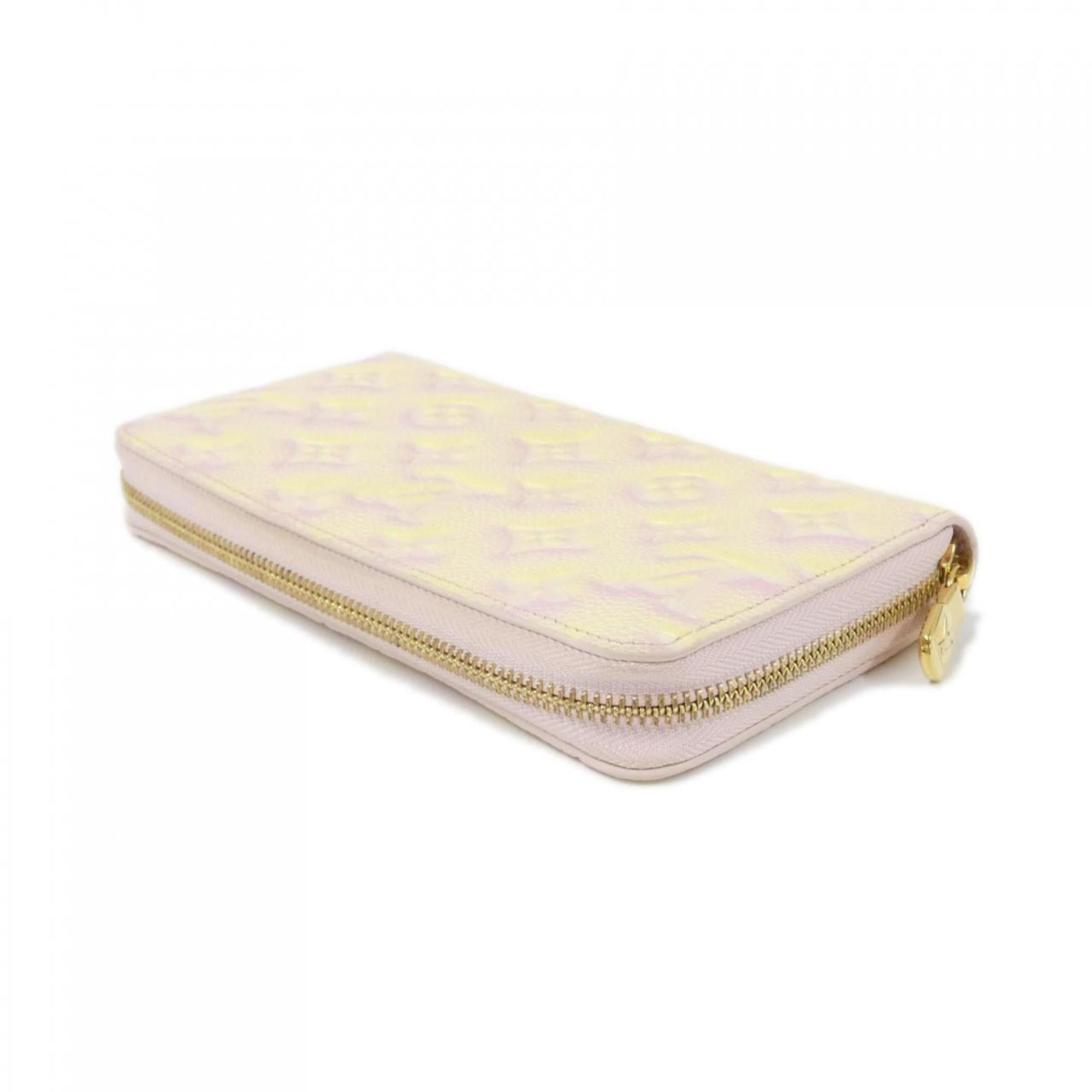Louis Vuitton Light Pink Leather Long Wallet