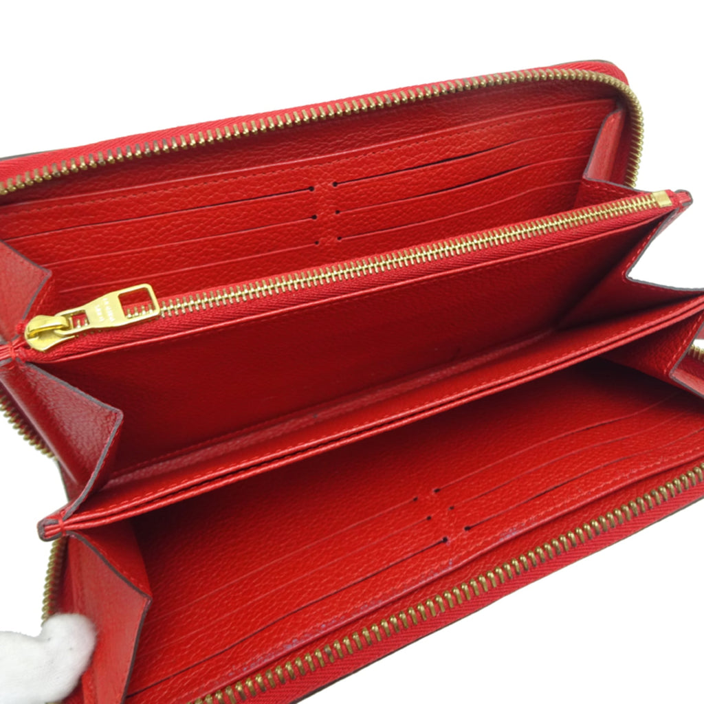 Louis Vuitton Cerise Red Color Monogram Empreinte Long Wallet