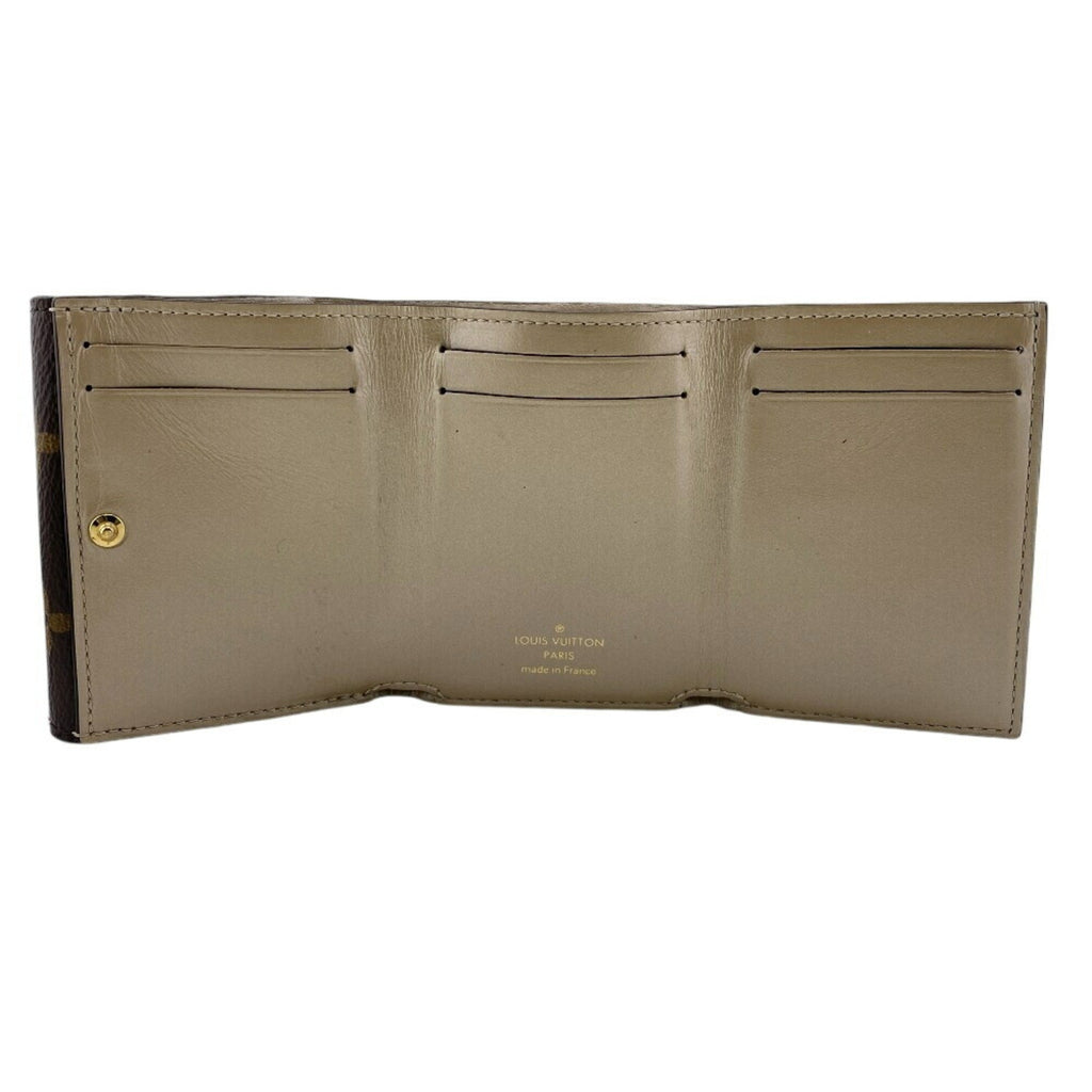 Louis Vuitton Brown Leather Wallet (Tri-Fold)