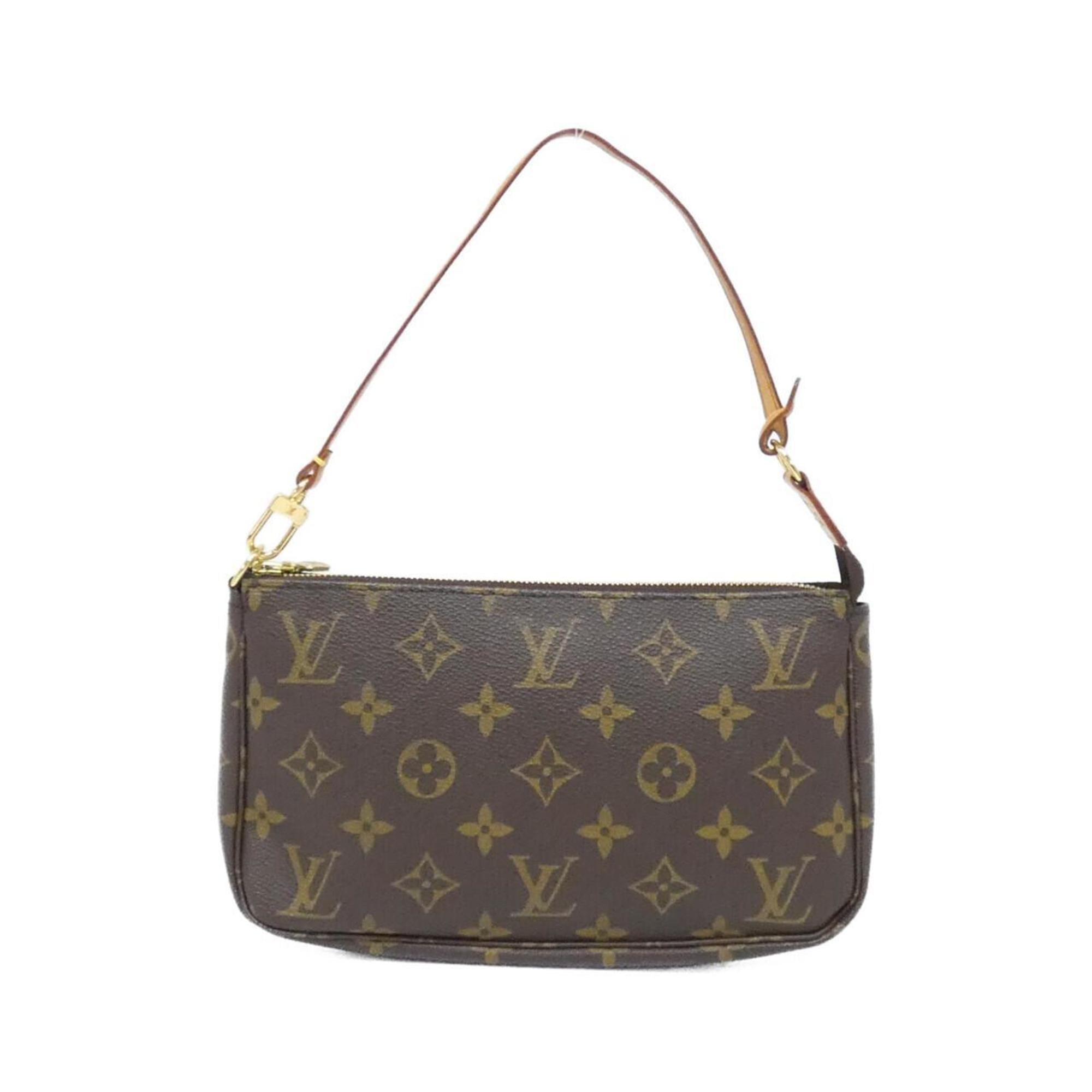 Louis Vuitton Marron Coated Canvas Pouch