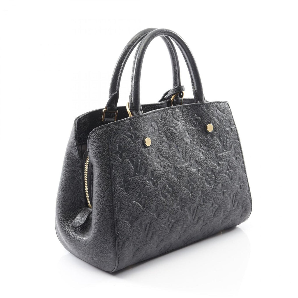 Louis Vuitton Black Cuir Ombre Leather Monogram Empreinte Handbag