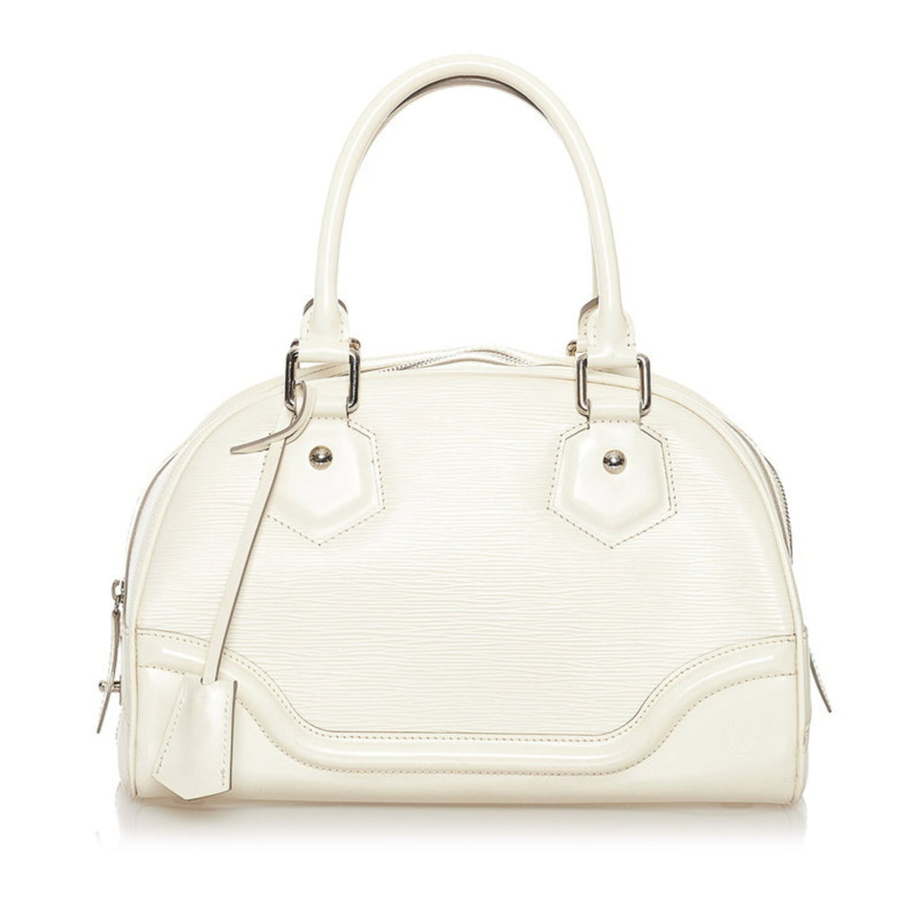 Louis Vuitton Epi Montaigne PM Handbag M5932J White Leather Ladies LOUIS VUITTON